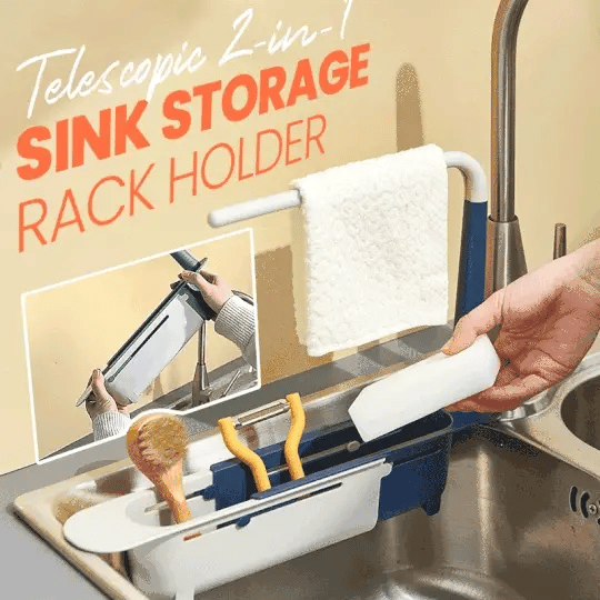Updated Telescopic Sink Storage Rack😊