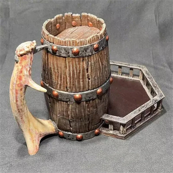 Viking Drinking Horn Dice Tower