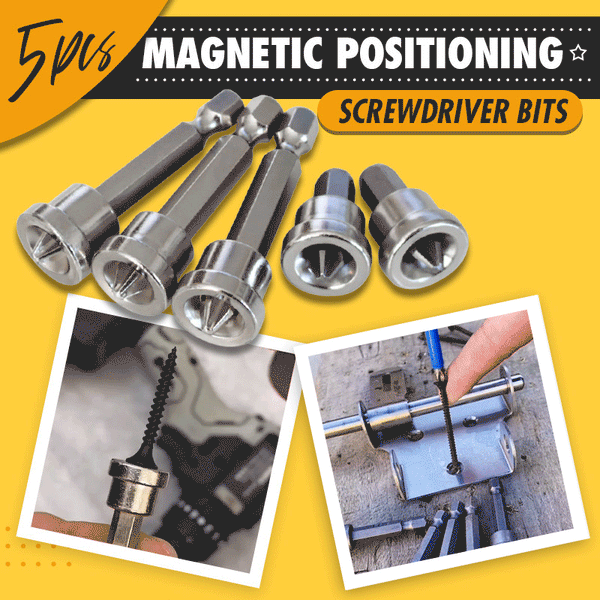 Magnetic Collar Positioning Screwdriver Bits (5PCS/SET)